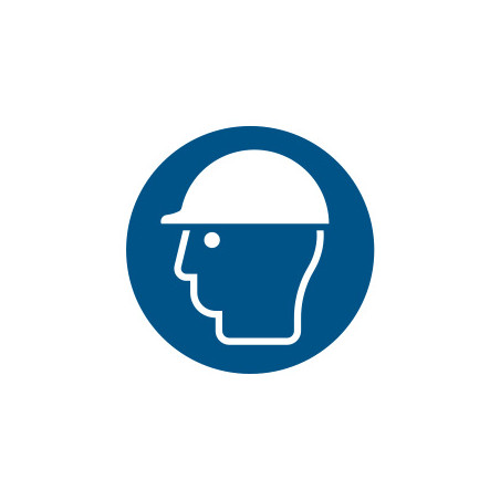 Picto casque de sécurité obligatoire ISO7010 Picto casque de sécurité obligatoire ISO7010