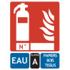 Panneau extincteur 150x200 mm classe A