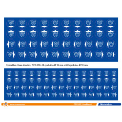Sticks autocollant vous êtes ici pour plan évacuation (FOPL022)