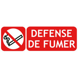 Panneau défense de fumer 300x100 (IT130)