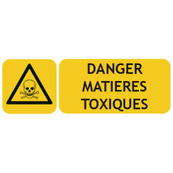 Panneau danger matières toxiques