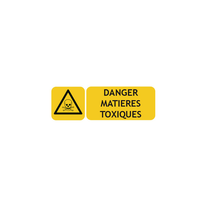 Panneau danger matières toxiques