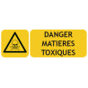 Panneau danger matières toxiques