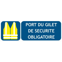 Port du gilet de sécurité obligatoire
