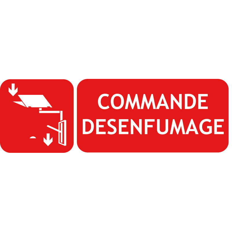 commande de désenfumage avec picto