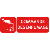 commande de désenfumage avec picto